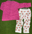 Pakistani Night Suit Pink Cotton Jersey 2-Piece Set