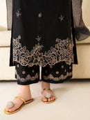 Black Embroidered Lawn 3Pcs Set for Women